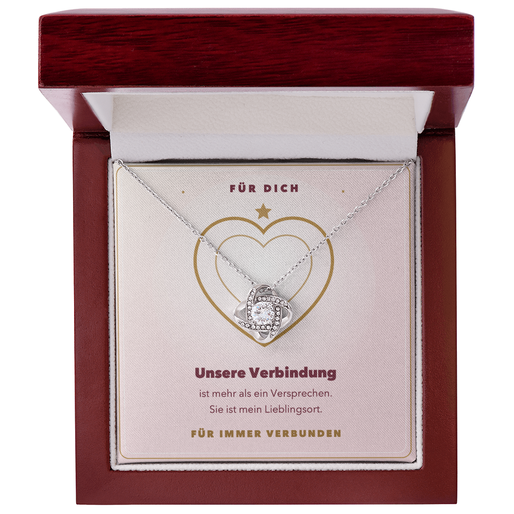 Love-Knot-Halskette »Für immer verbunden« mit Geschenkbox