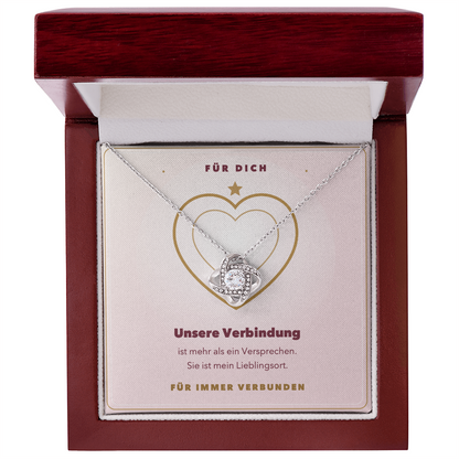 Love-Knot-Halskette »Für immer verbunden« mit Geschenkbox