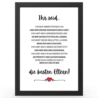 Framed sentimentsprint in Duden-Stil als Geschenk und Wanddeko für Definitionenposter