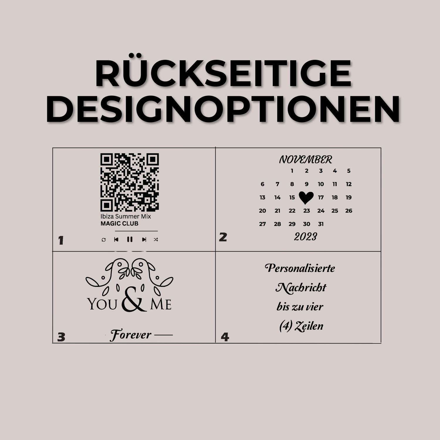 Designvorlage für personalisierten Geschenkanhänger mit Personenname und Datumskarte