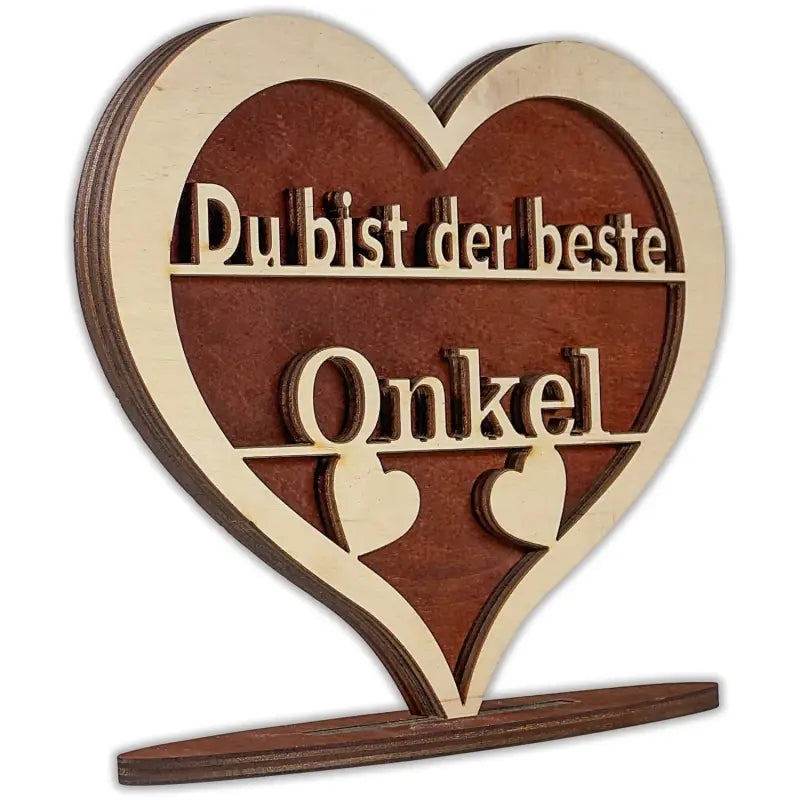 Holzherz Geschenk mit Herz Spruch für Mama Liebe, liebevolles Holzherz geschenk