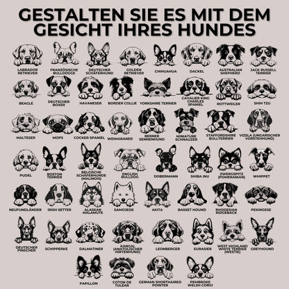 Hundemarke Knochenform mit Gravur personalisiert, vielfältige Hundebildnisse
