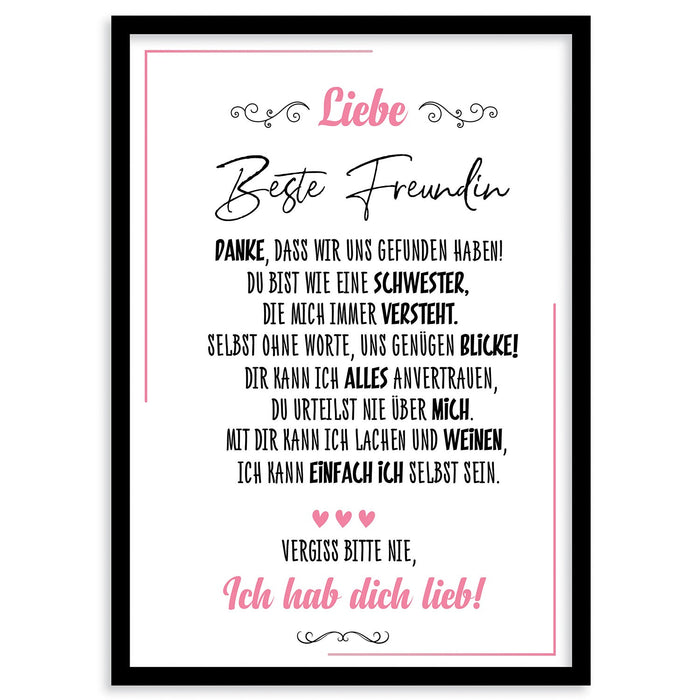 I love you poster as wall picture framed fine art print