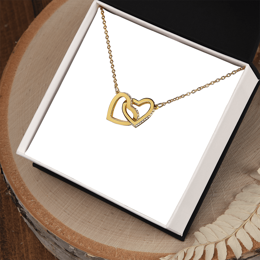 Interlocking Hearts Halskette in Geschenkbox