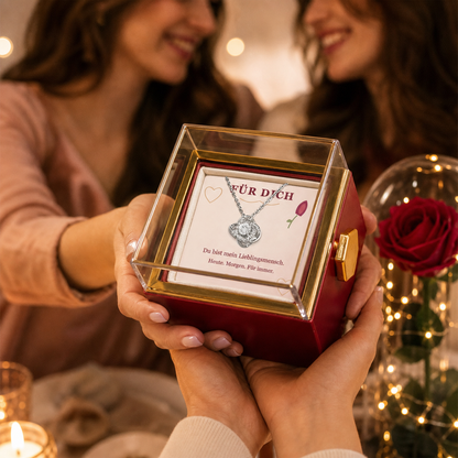 Love-Knot-Rosenbox als emotionales Geschenk