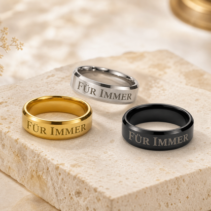 Personalisierter Herrenring mit Wunschgravur