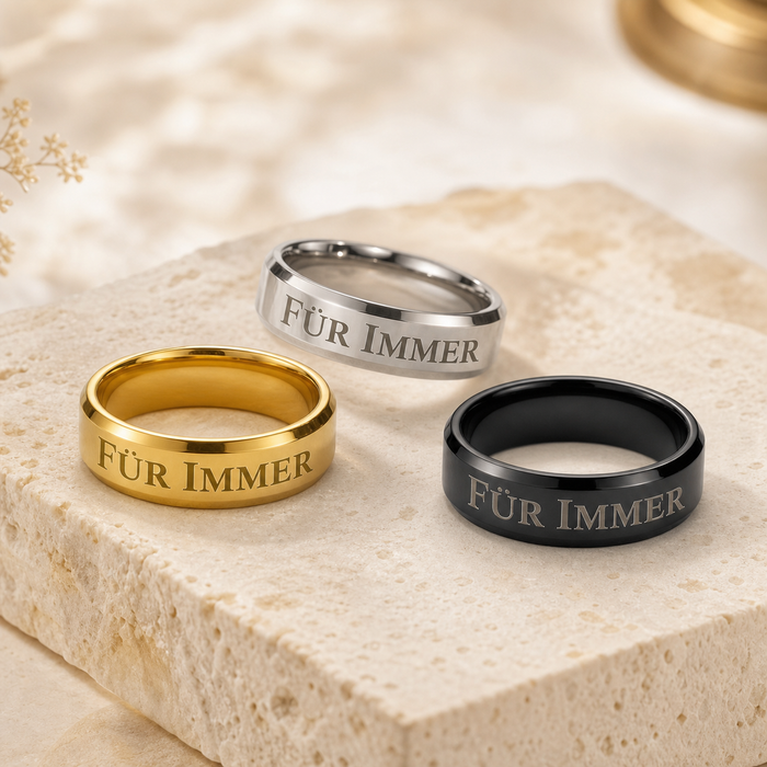 Personalisierter Herrenring mit Wunschgravur