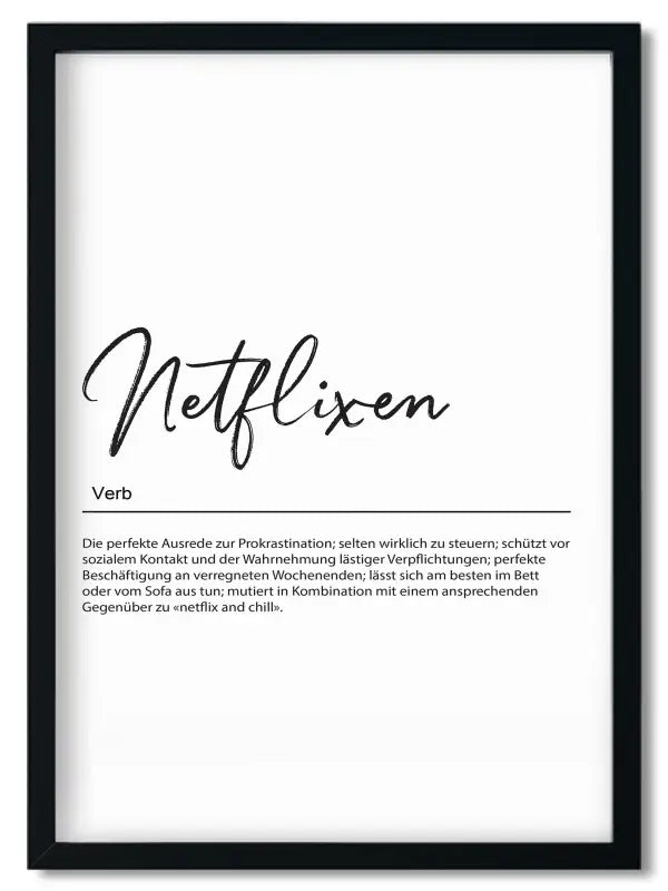 Gerahmtes Bruder Spruchposter im Handlettering Stil als Geschenk für beste Freundin