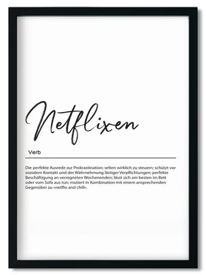 Gerahmtes Bruder Spruchposter im Handlettering Stil als Geschenk für beste Freundin