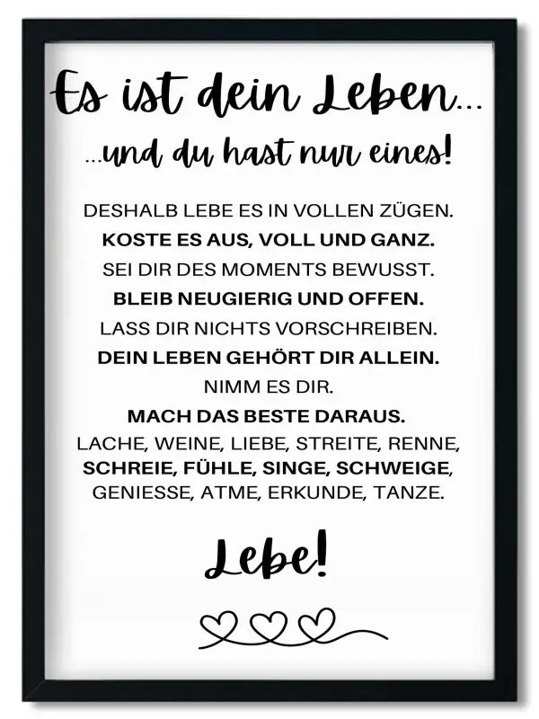 Gerahmtes Bruder Spruchposter im Handlettering Stil als Geschenk für beste Freundin