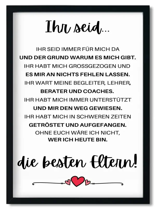 Gerahmtes Bruder Spruchposter im Handlettering Stil als Geschenk für beste Freundin